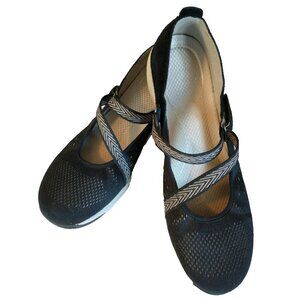 DANSKO Women’s Haven Black Mary Jane Casual Suede Leather Shoes - 10M (41)